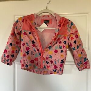 Eddie Bauer kids toddler girl floral pink jacket size 4t
